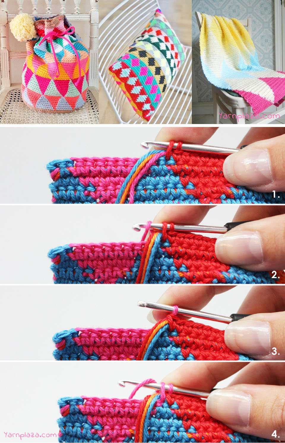 Multicolor Mochila Tapestry Pattern Tutorial