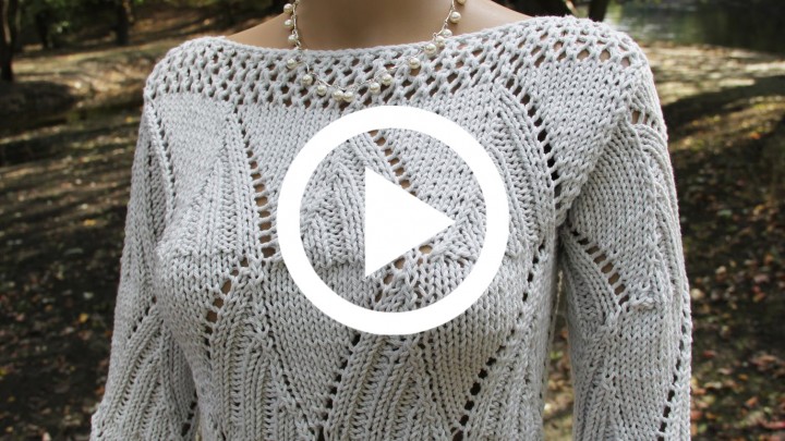 pattern m crochet Knit   Long  Video Sweater Tutorial CrochetBeja