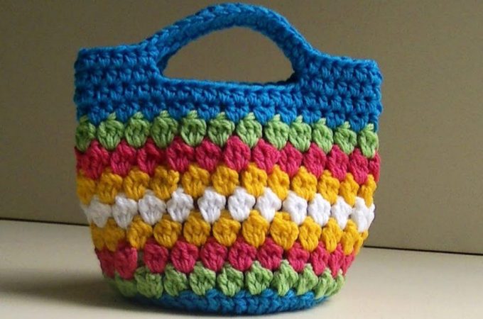 Cluster Stitch Crochet Bag Pattern Video Tutorial Featured Image