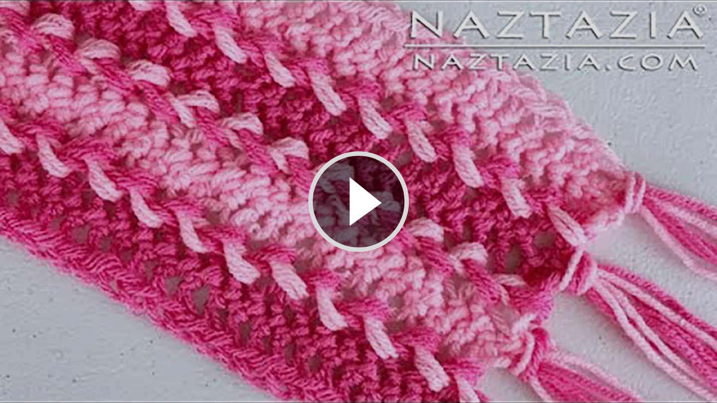 v crochet pattern scarf Scarf Hairpin Lace Tutorial Crochet