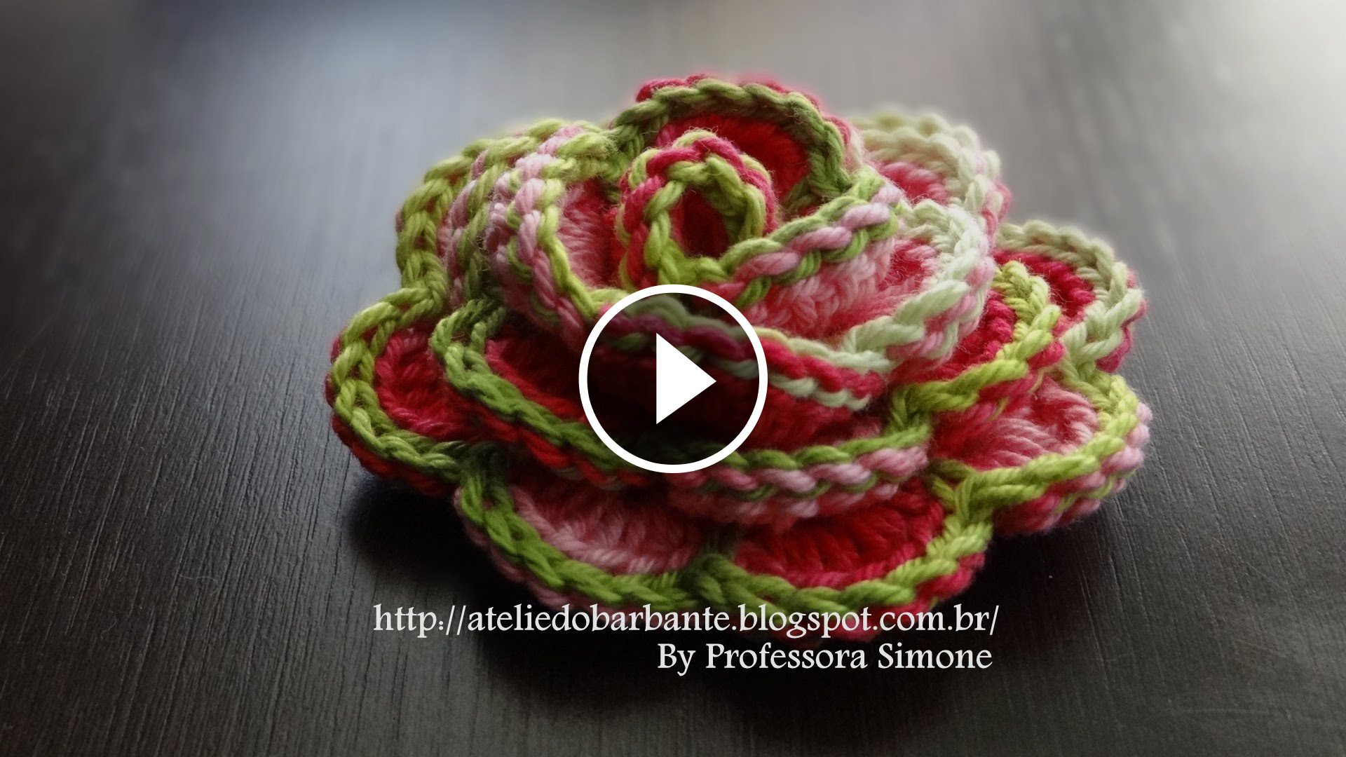 flowers crochet how Rose Crochet  CrochetBeja Tutorial 3D Flower