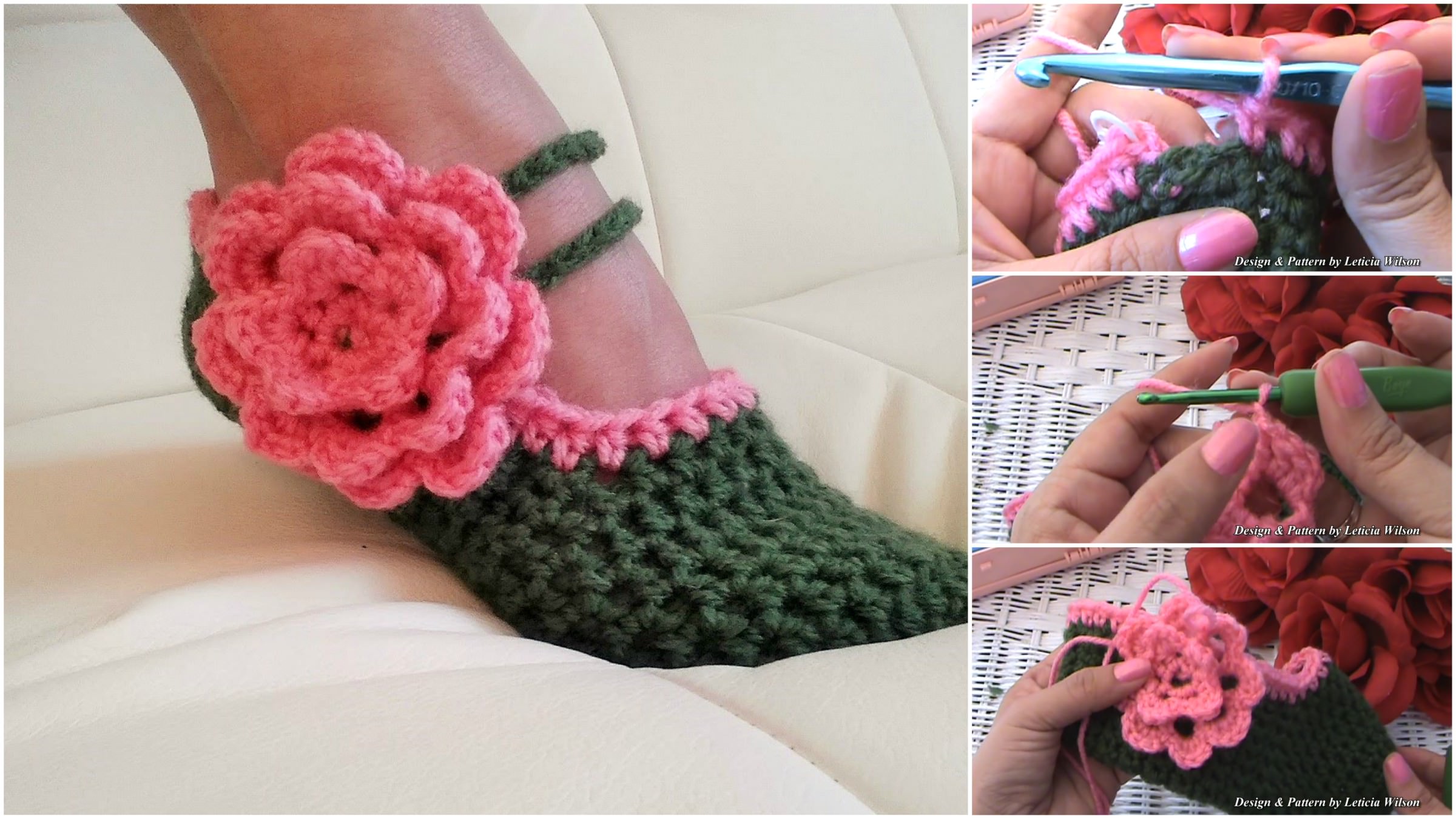 Crochet Slippers for Women Free Pattern