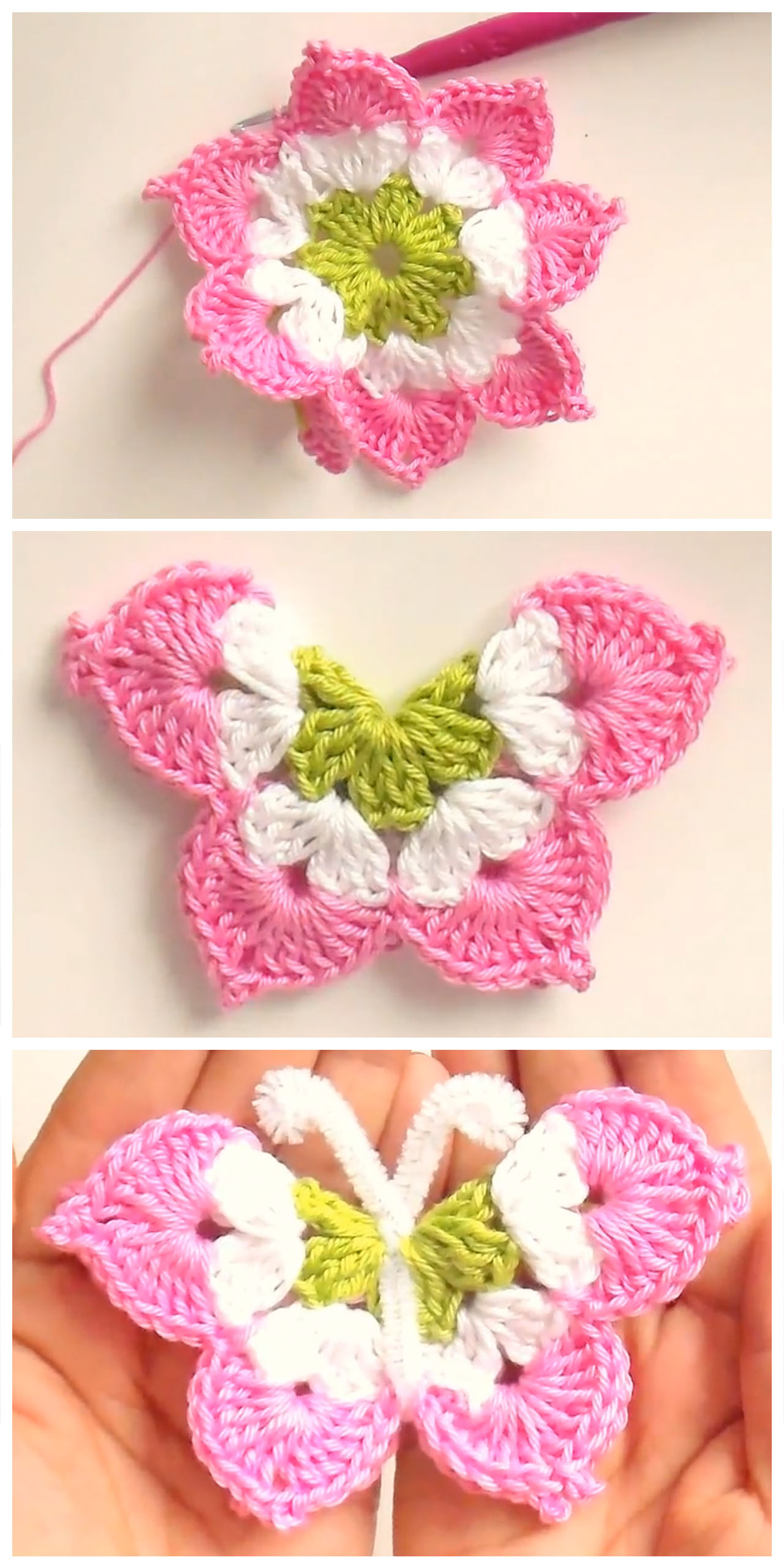Lovely Crochet Butterfly Pattern Tutorial