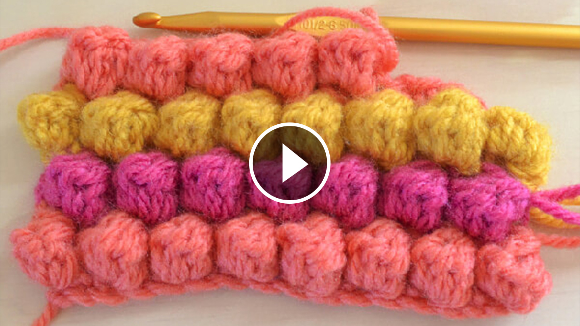 Bobble Stitch Crochet Pattern Featured Image