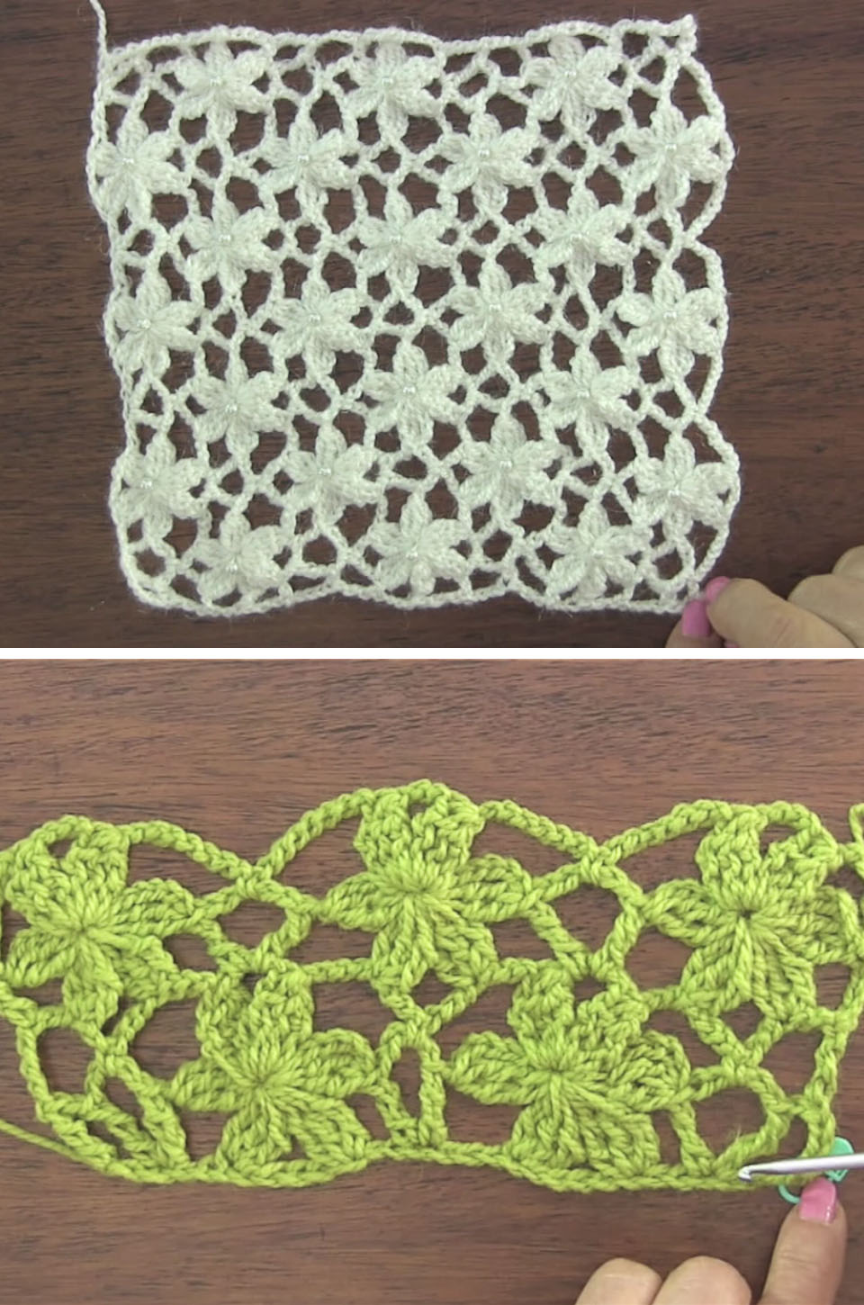 Garden Flower Stitch Crochet Pattern Tutorial