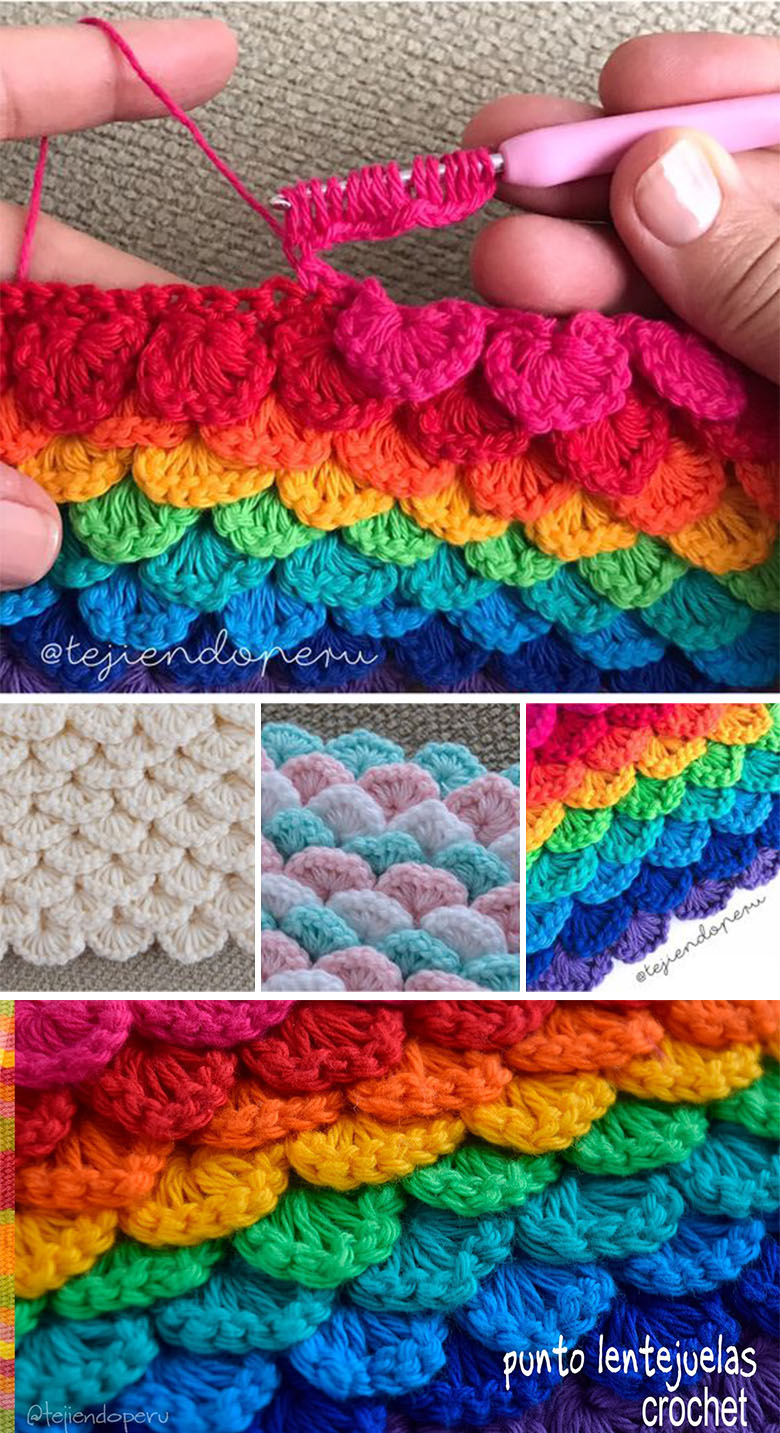 Crochet Crocodile Stitch Pattern