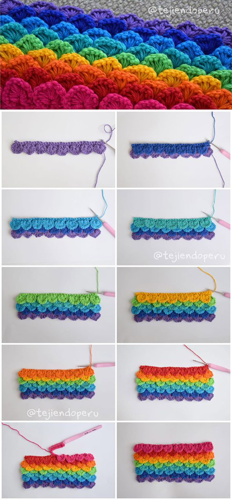 Crochet Crocodile Stitch Image