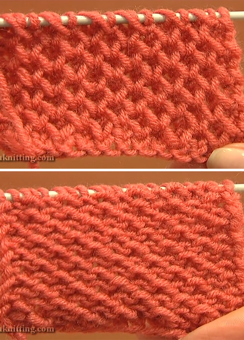Honeycomb Knitting Stitch Pattern Tutorial