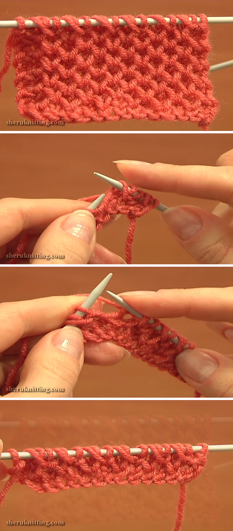 Honeycomb Knitting Stitch Pattern