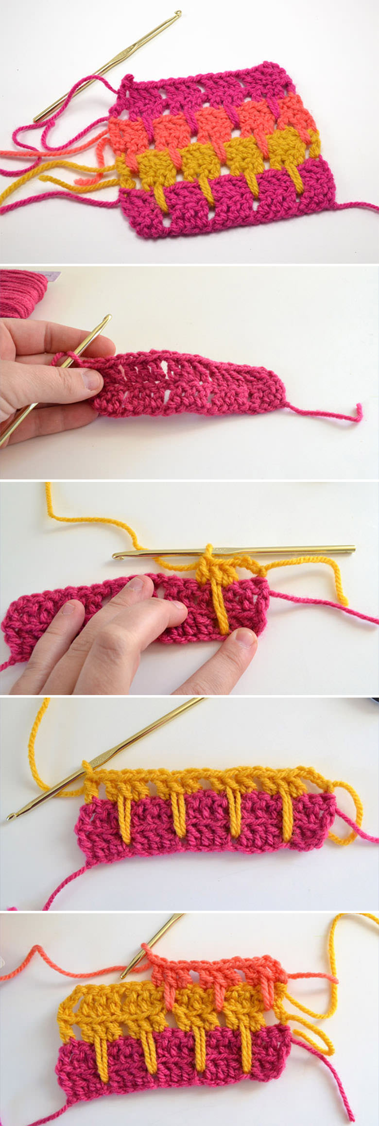 Larks Foot Stitch Crochet Pattern Tutorial