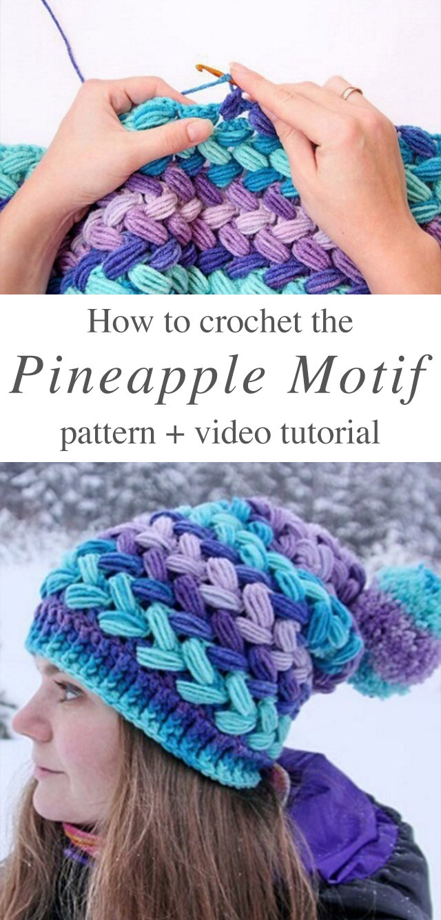 Puff Stitch Crochet Hat Free Pattern Video Tutorial