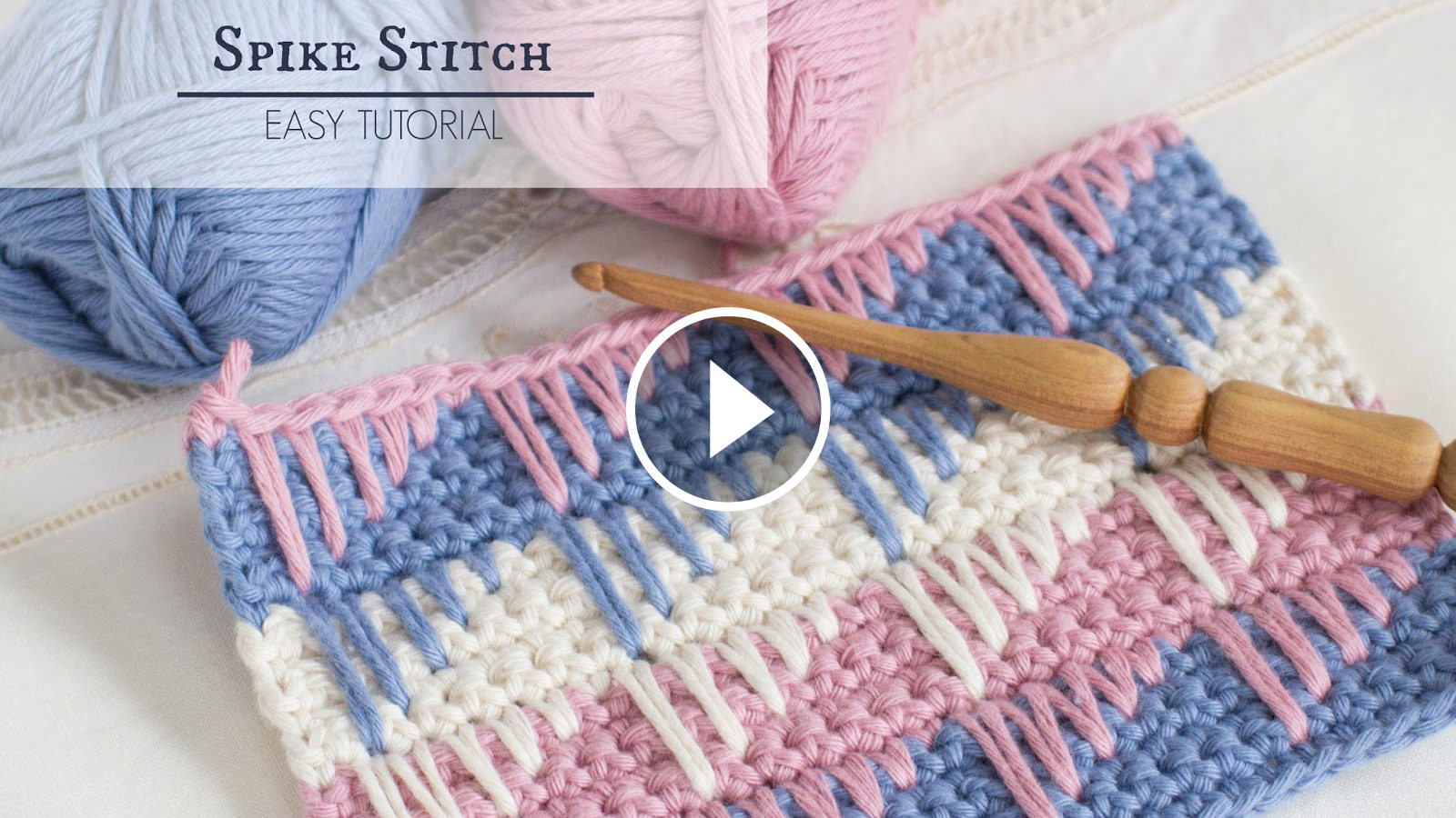 Spike Stitch Crochet Pattern Featured Image