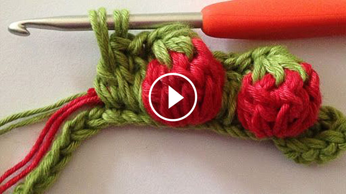 Strawberry Stitch Crochet Pattern Featured Image