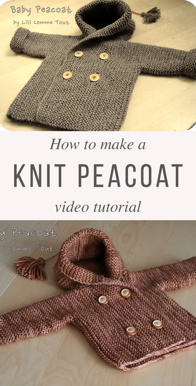 Knit Baby Peacoat Free Pattern Tutorial