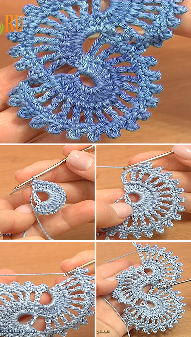 Useful Tape Lace Crochet Motif