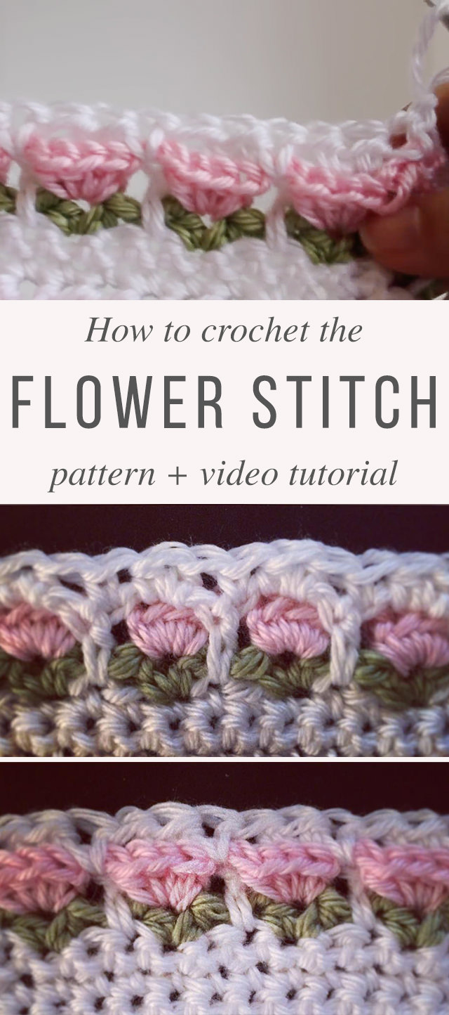 Flower Stitch Free Crochet Pattern Video Tutorial