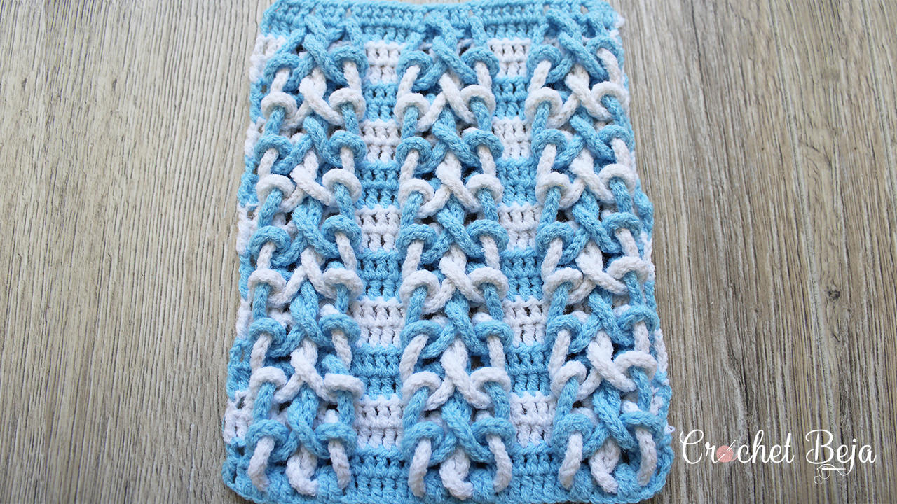 Crochet I Cord Interlaced Stitch Pattern & Video