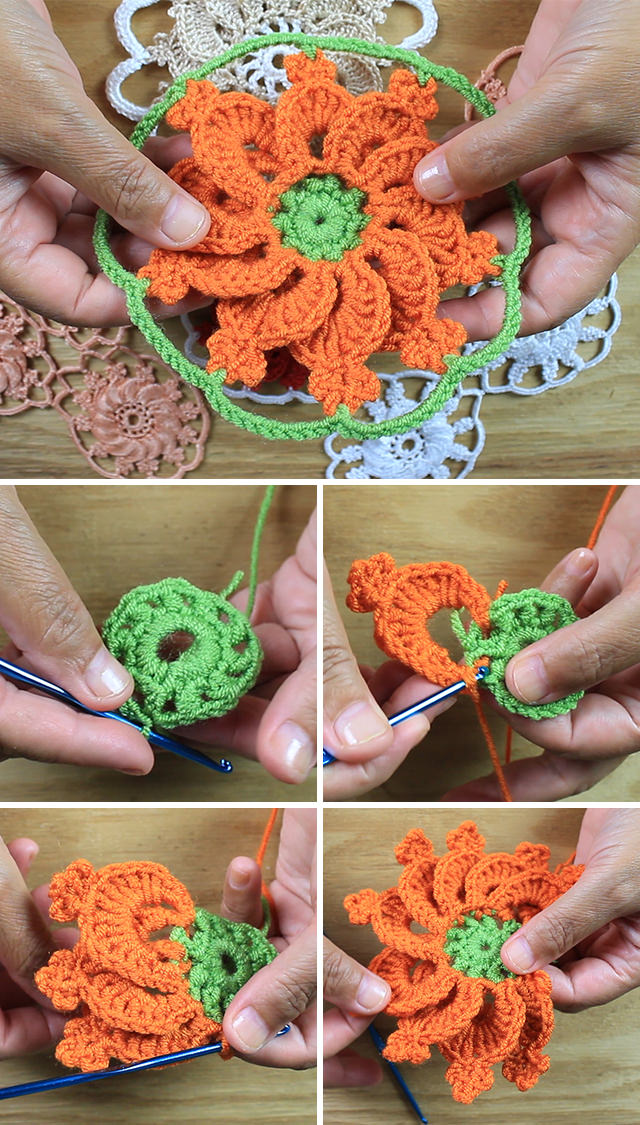 Crochet Flower Full Pattern Video Tutorial