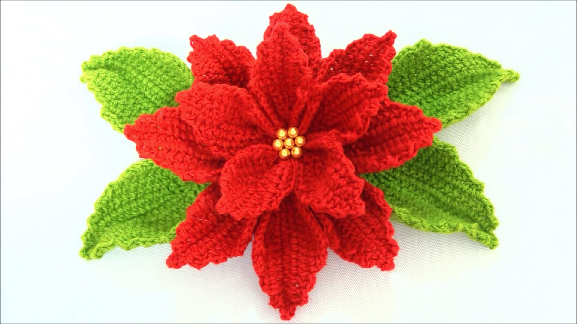 Crochet Poinsettia Flower To Make For Decor CrochetBeja