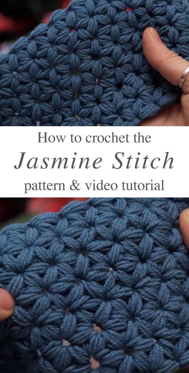 How To Make The Jasmine Stitch Crochet | CrochetBeja
