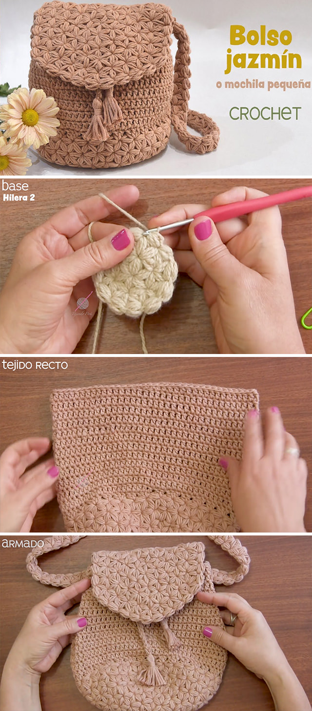 Easy Crochet Bag Tutorial Step By Step CrochetBeja