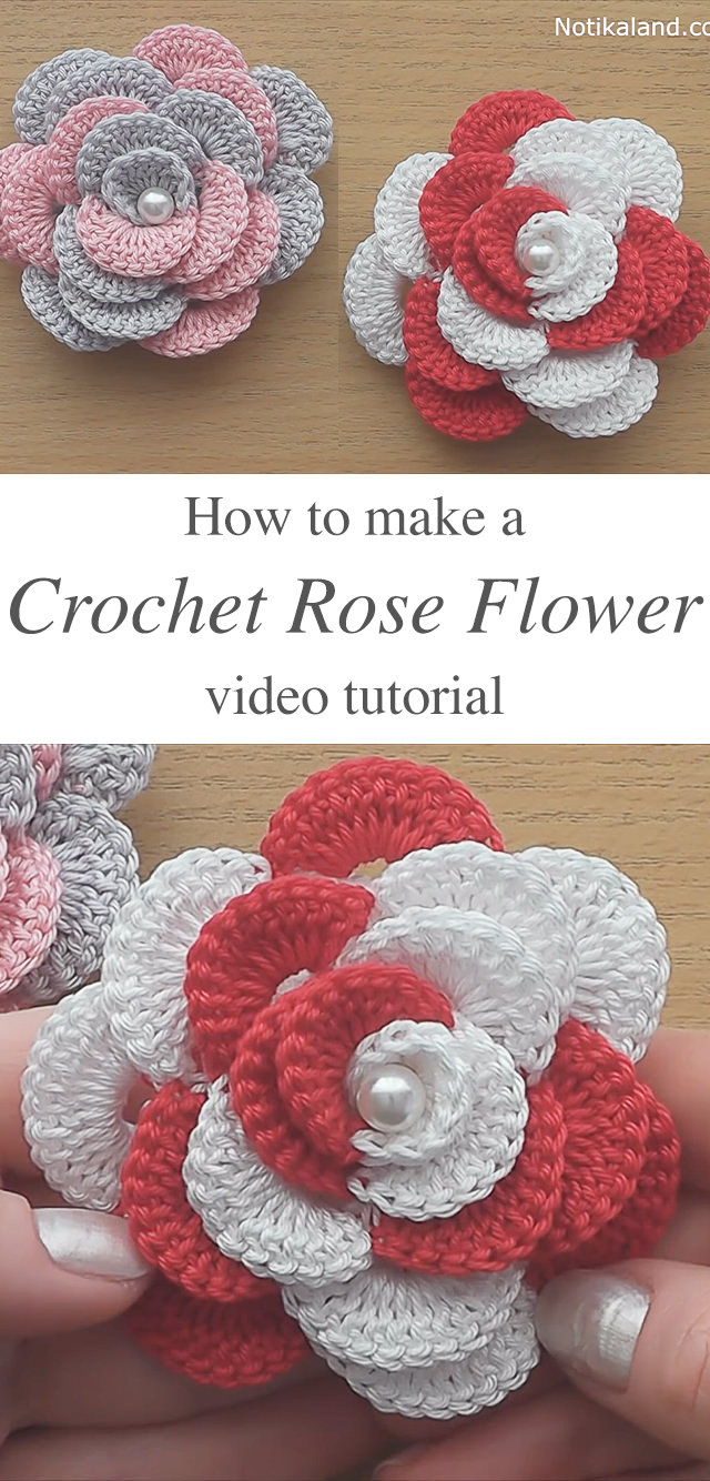 Crochet Rose Flower