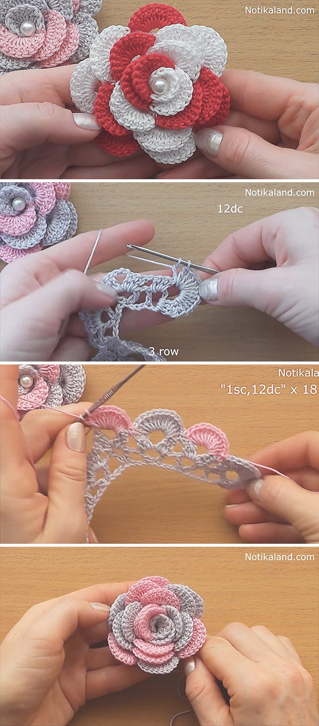 Crochet Rose Tutorial