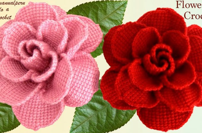Big Crochet Roses Image