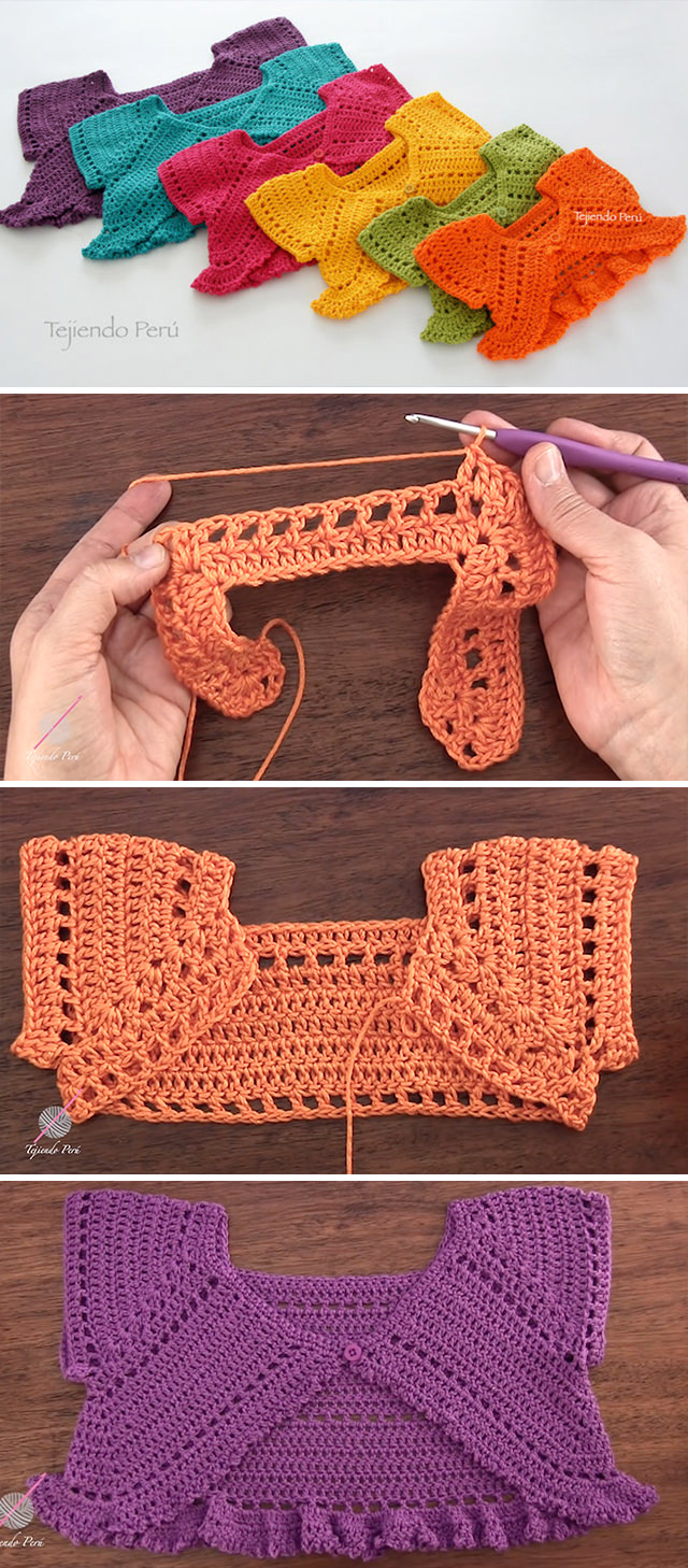 Crochet Bolero For Kids