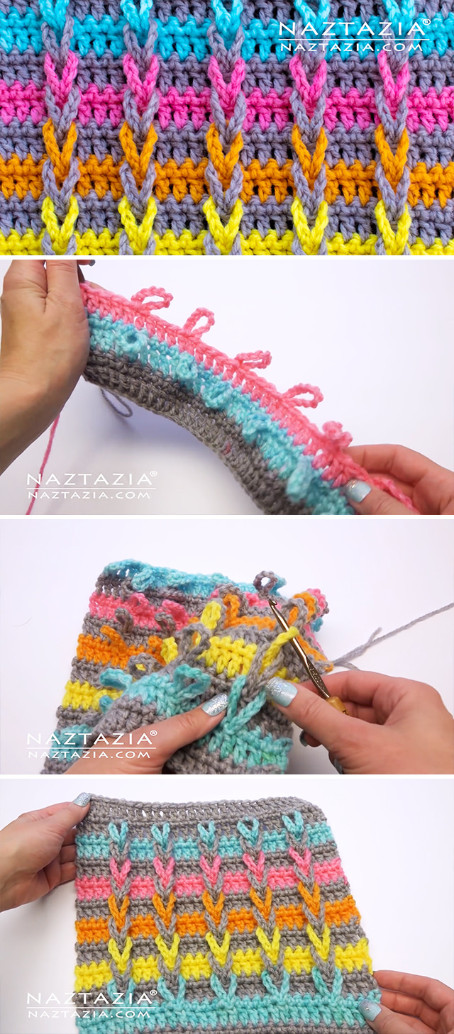 Crochet Jacob's Ladder Stitch