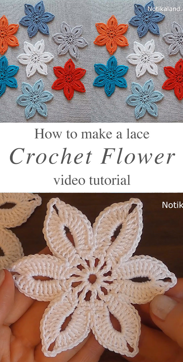 Easy Crochet Lace Flower You Should Learn CrochetBeja