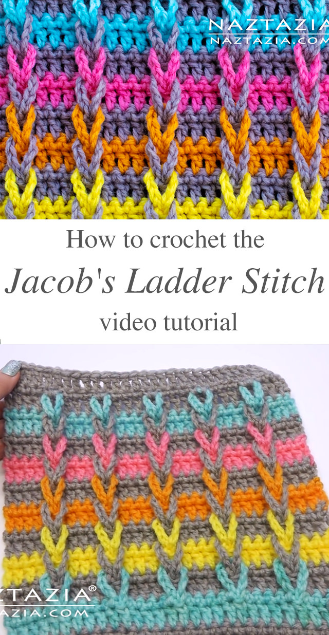 Learn The Crochet Jacob's Ladder Stitch CrochetBeja