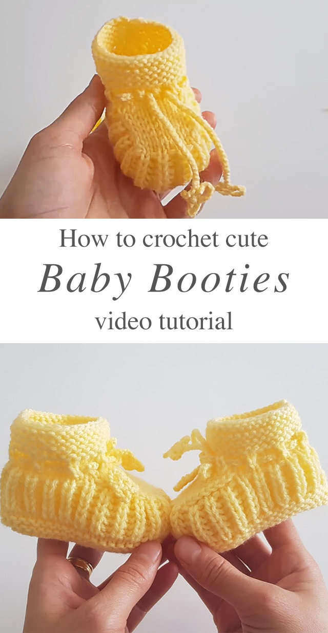How To Easily Knit Baby Booties CrochetBeja