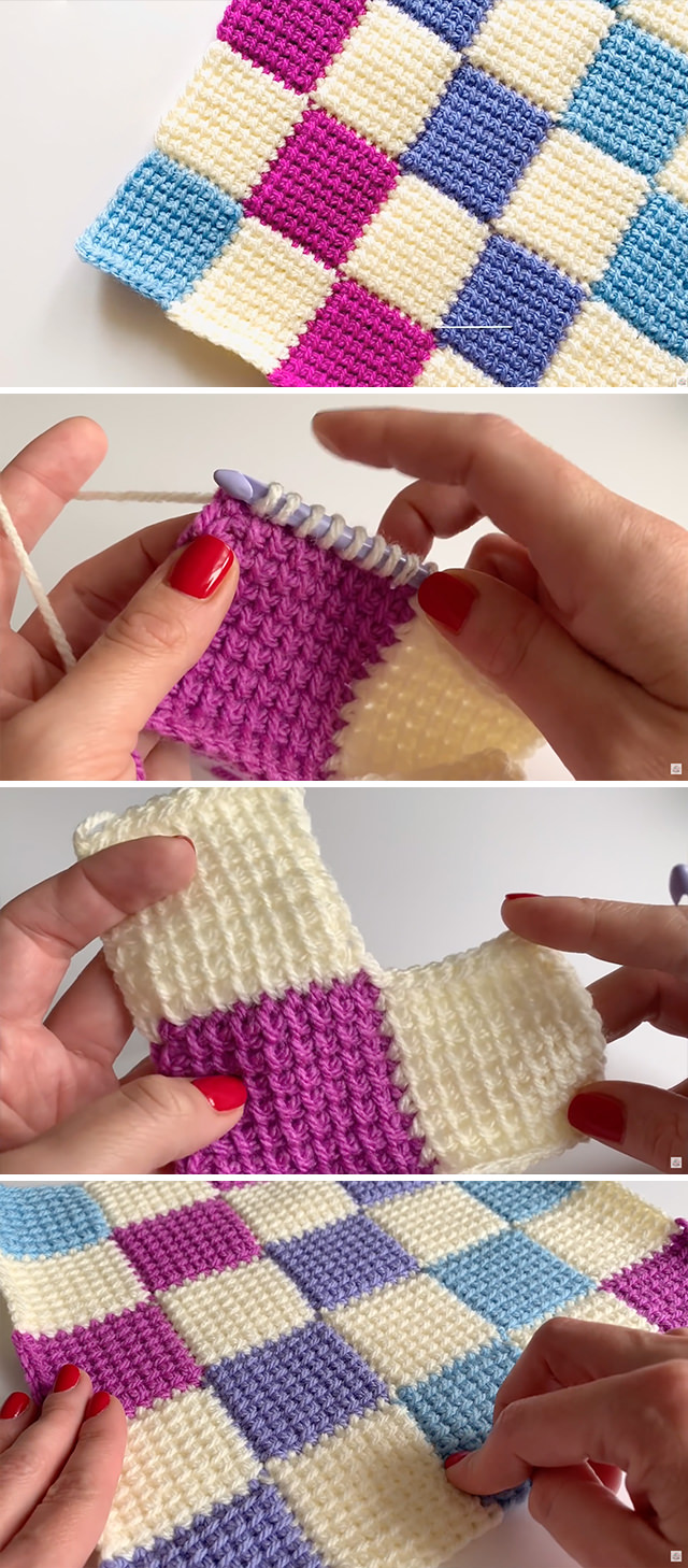 Crochet Entrelac Stitch