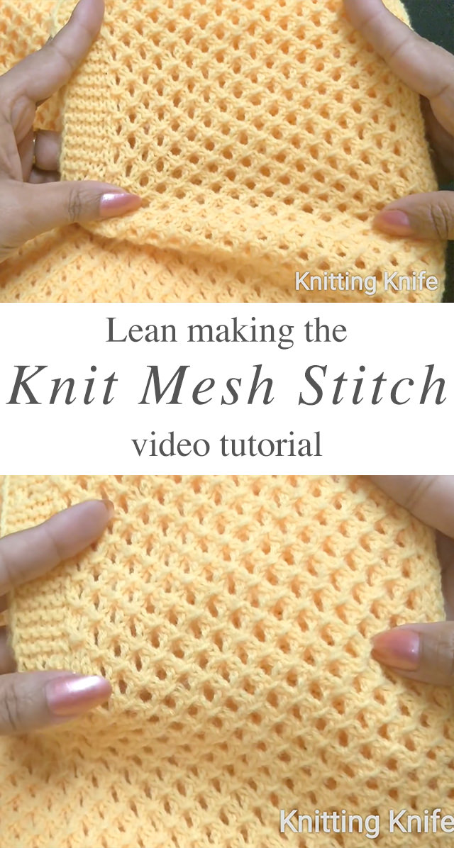 Mesh Stitch Knitted