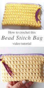 Crochet Bag With Zipper You Easily Make - CrochetBeja