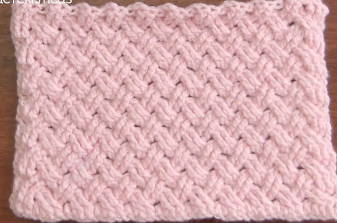 Celtic Weave Crochet Featured Image - The Celtic wave crochet stitch is a popular criss-cross stitch that flawlessly weaved in and out. It can be used in many different patterns like scarves, hats, blankets, or home decor.