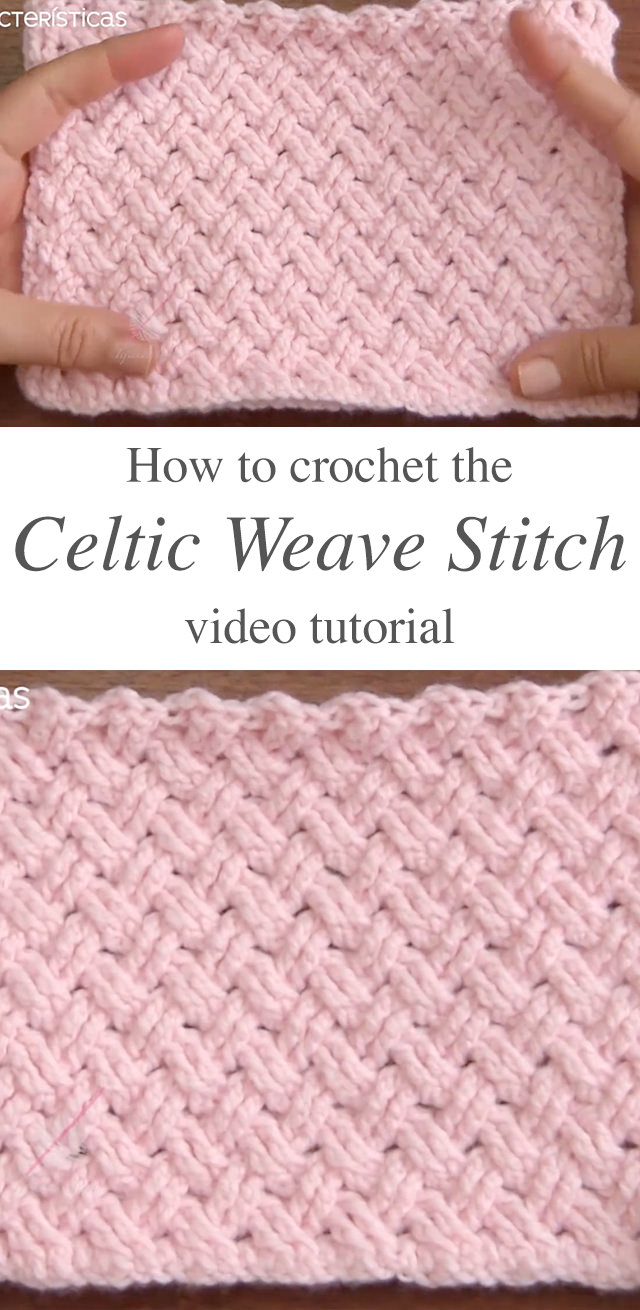Celtic Weave Crochet - The Celtic wave crochet stitch is a popular criss-cross stitch that flawlessly weaved in and out. It can be used in many different patterns like scarves, hats, blankets, or home decor.