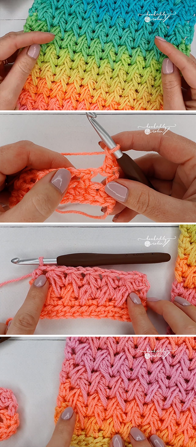 Feather Stitch - Learn how to make the stunning crochet feather stitch by watching this video tutorial! This stitch has a beautiful texture and is the same on both sides!