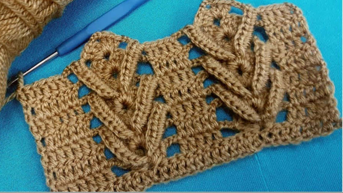 Crochet Fishbone Pattern You Can Learn Easily CrochetBeja