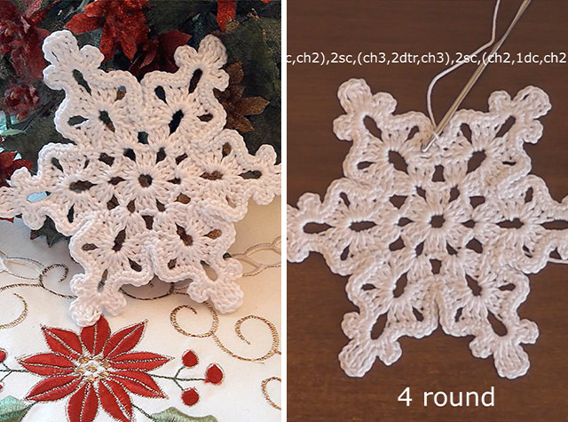 Crochet Snowflake Sided - Learn how to crochet snowflakes, that are creative and decorative for many holiday projects. Making snowflakes are enjoyable for both beginners or experts.