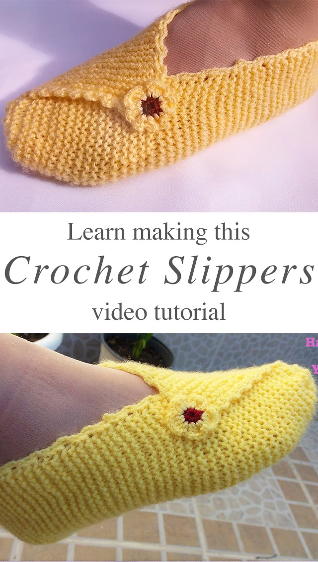 Crochet Slippers - Not only do these gorgeous crochet slippers can prevent cold feet, but they are super easy to make and are fashionable! They are as comfortable as socks.