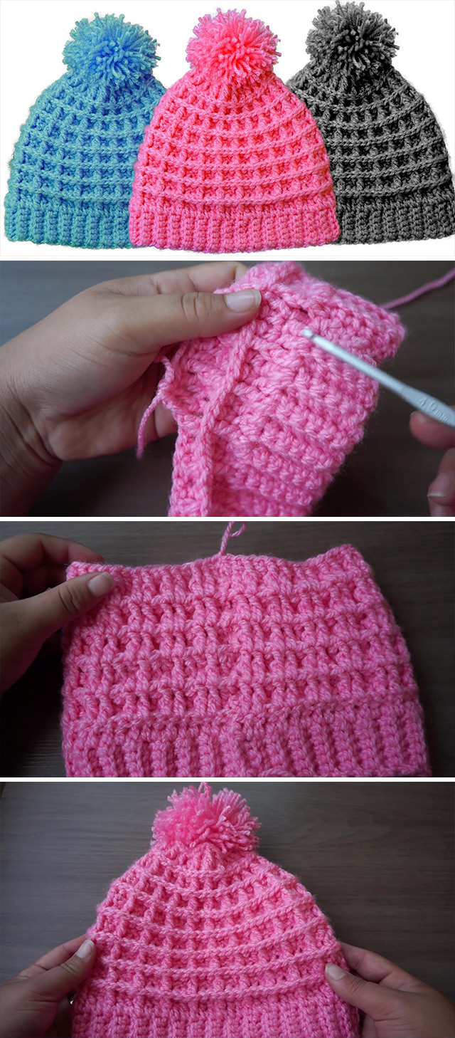 Easy Crochet Beanie Anyone Can Make - CrochetBeja