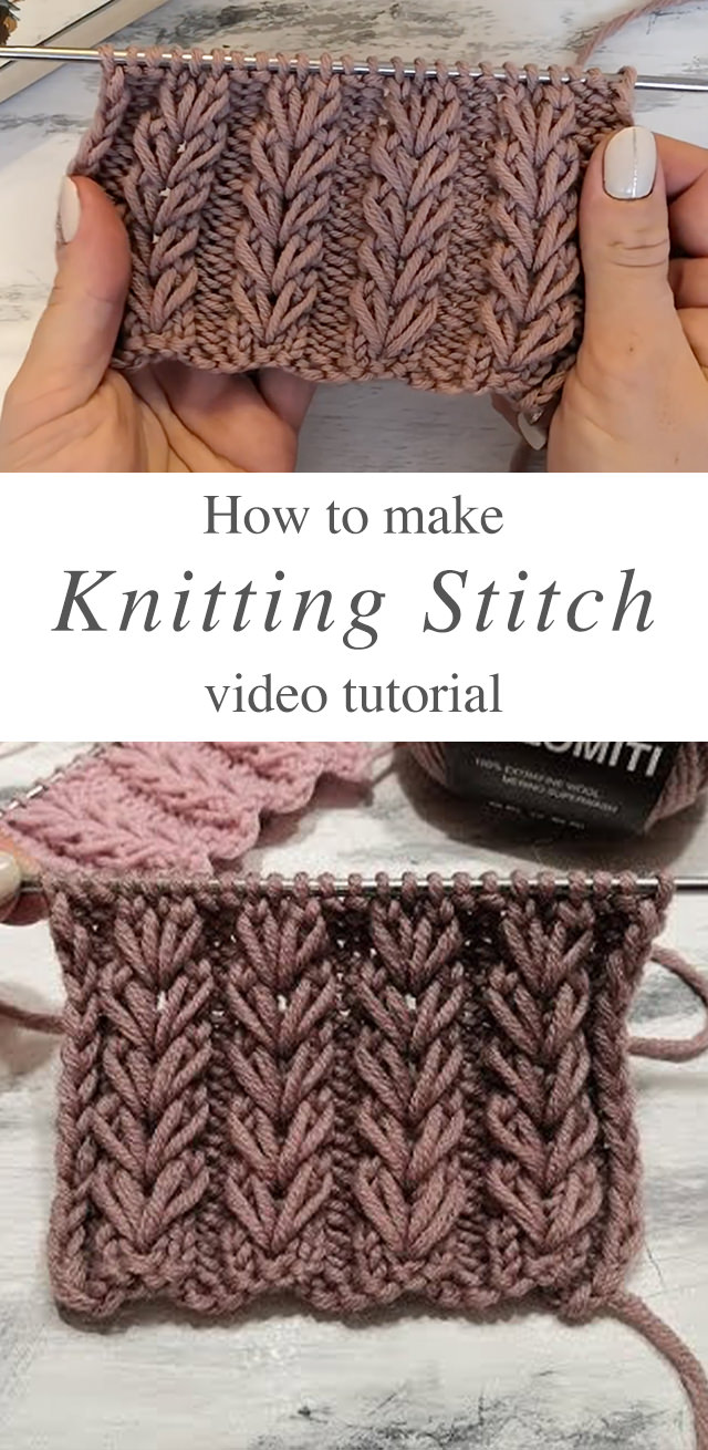 Easy Knitting Stitch - This video tutorial will teach you how to make an easy knitted stitch.This beautiful knit stitch will come in handy if you prefer your knit work to look puffy or be warm for a specific project.
