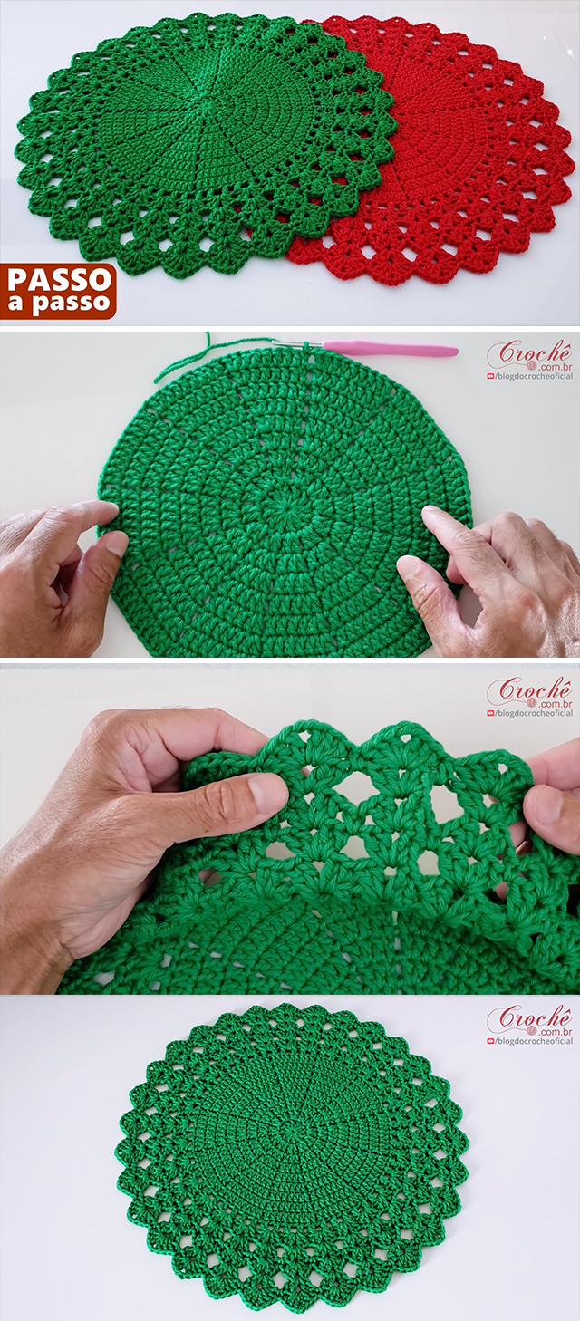 Crochet Sousplat - Learn how to make the beautiful crochet sousplat doily for holidays and celebrations. This gorgeous dolly looks very elegant in your household.