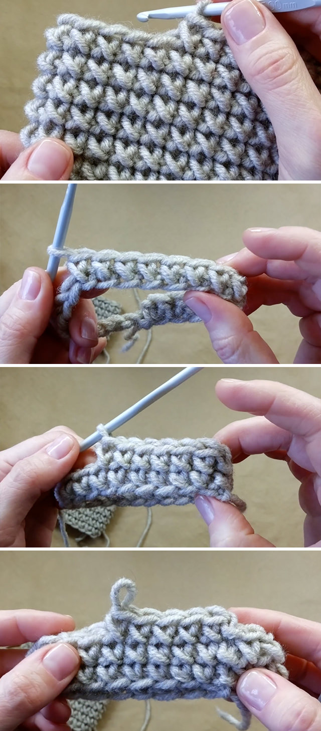 2 Color Crochet Stitch Pattern - FREE Lave Crochet Stitch Tutorial