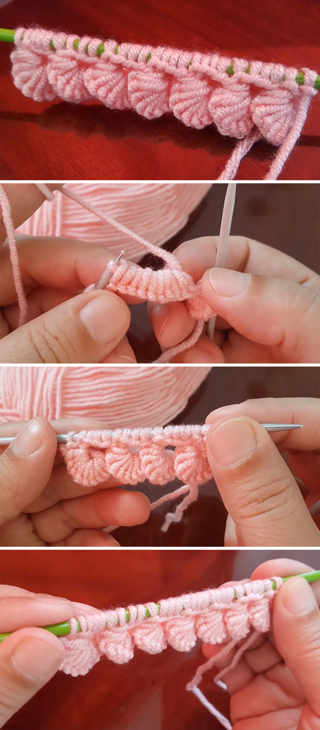 Knitting Edge Tutorial - This beautiful knit edge is a popular knitting project because it beautifies objects and accessories. Watch this free video tutorial to learn how to make this edge.