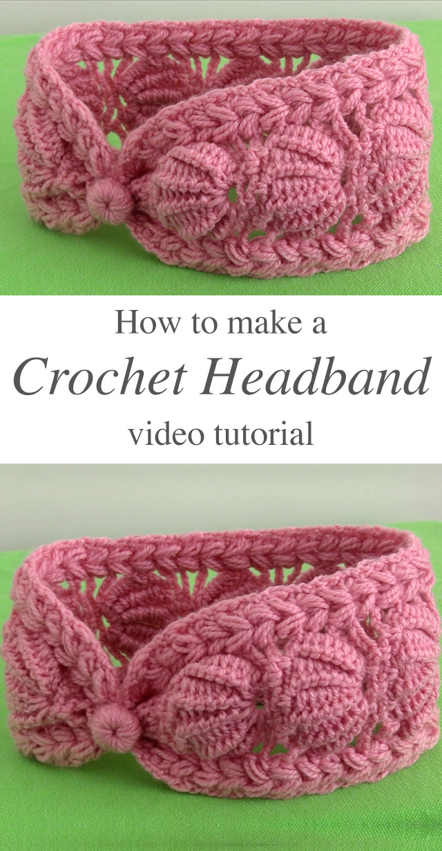 How To Crochet A Headband - This 3D fan shell crochet headband is the perfect accessory to keep you warm and in style! This free video tutorial will dive into the details of how to crochet a headband in no time!