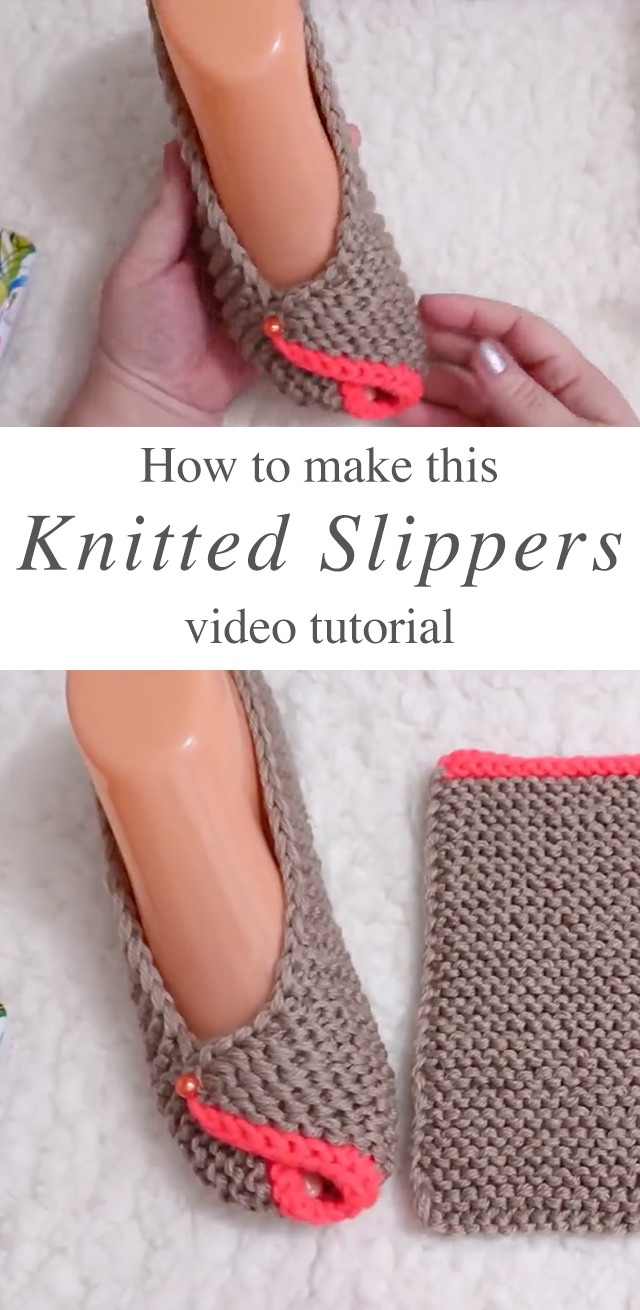 Knitted House Slippers - This video tutorial will teach you how to make these knitted house slippers. These gorgeous slippers also help maintain a fashionable-yet-comfy home look!