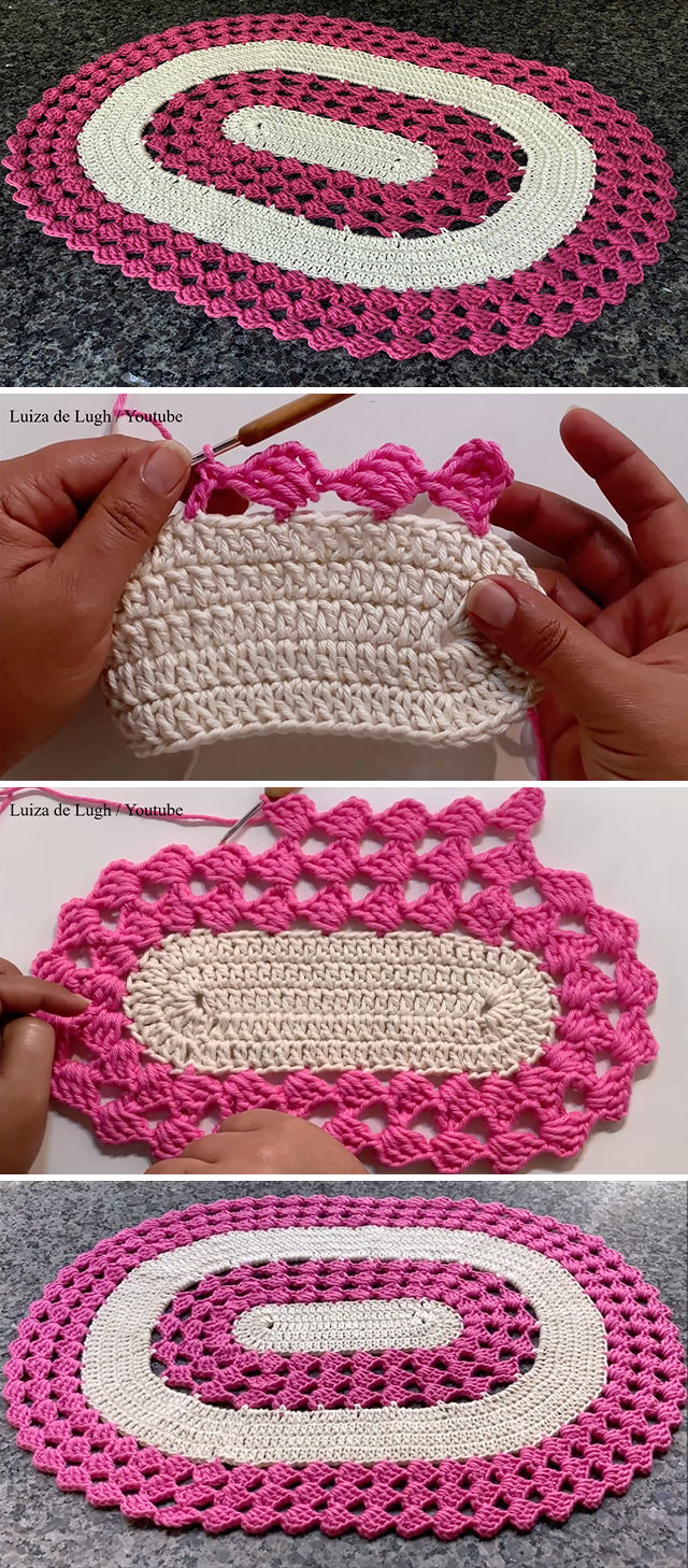 How To Crochet A Rug In Oval Shape CrochetBeja